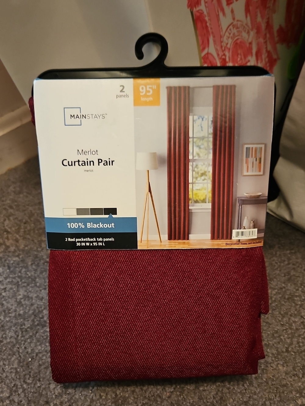 Merlot Curtian Pair Blackout Panels